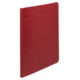 ACCO Pressboard Report Cover, Side Bound, Tyvek Reinforced Hinge, 8.5 Inch Centers, 3 Inch Capacity, Letter Size, Executive Red 