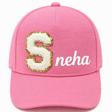 Aica Personalized Kids Patch Letter Cap | Custom Initial Patch Design With Name Print | Premium Flex Quality Material | Adjustab