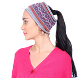 Bharatasya Soft Mix Yarn Knitted Ski Warm Woolen Headband,