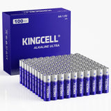 KINGCELL AAA Batteries 100 Pack, Alkaline Triple AAA Batteries High-Performance AAA Batteries with Ultra Long-Lasting Power for 