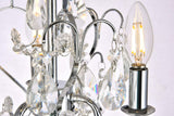Elegant Lighting Living District Indoor Modern Home Decorative Bright Ceiling Kaede Collection Pendant D9.5 H12.2 Lt:3 Chrome Fi