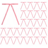 Meseey 30 Pcs Light Pink Velvet Christmas Bows 5 x 7 Inch Rustic Vintage Wedding Velvet Ribbon Gift Bows for Tree Wreath Garland