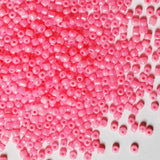 Bulk 4mm Dark Pink Seed Beads for Jewelry Making 200 Grams About 3380pcs,6/0 Glass Craft Beads for Making Earrings, Bracelets, P