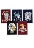 Blue Nexus Diaries Notebook Kids Cartoons Funny And (6 X 9 Inch, Multicolour) Set Of 5 Diaries