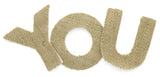Leisure Arts Adhesive Letters Burlap, Natural
