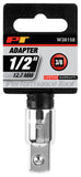 Performance Tool W38158: 3/8-Inch F x 1/2-Inch M Adapter for Versatile Socket Connections,Silver