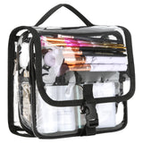 Clear Toiletry Bag with TSA Liquids Travel Bag, Hanging Travel Transparent Makeup Cosmetic Organizer, Waterproof Carry On Airlin