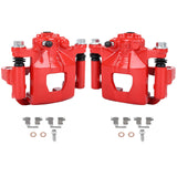 SCITOO 19-B2780A 19-B2781A Disc Brake Calipers Assembly with Bracket Red Fit For Nissan Altima 2007-2012,For Nissan Juke 2011-20