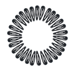 30,60 80 Pack Black 2 Inch Women Metal Snap Hair Clips Accessories No Slip Hair Barrettes Girls Women Hair Accessories (Black-1 