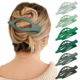 French Flat Hair Clips for Women - 6Pcs Flat Hair Claws for Thin Thick Hair Strong Hold No Slip Grip Hair Claw Clips for Women G