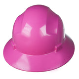 JORESTECH Safety Hard Hat Pink HDPE Full Brim Helmet with 4Point Adjustable Ratchet Suspension for Work, Home, and General Head