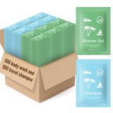 Bulk Hygiene Kits for Homeless ,Travel Size Body Wash and Shampoo Bulk 0.28fl Oz,Travel Size Shower Gel Set,Shampoo Bulk Travel 