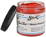 Sax True Flow Water Soluble Block Printing Ink, 1 Pint Jar, Primary Red
