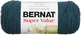 Bernat Super Value Yarn, 7 oz, Gauge 4 Medium Worsted, Teal Heather