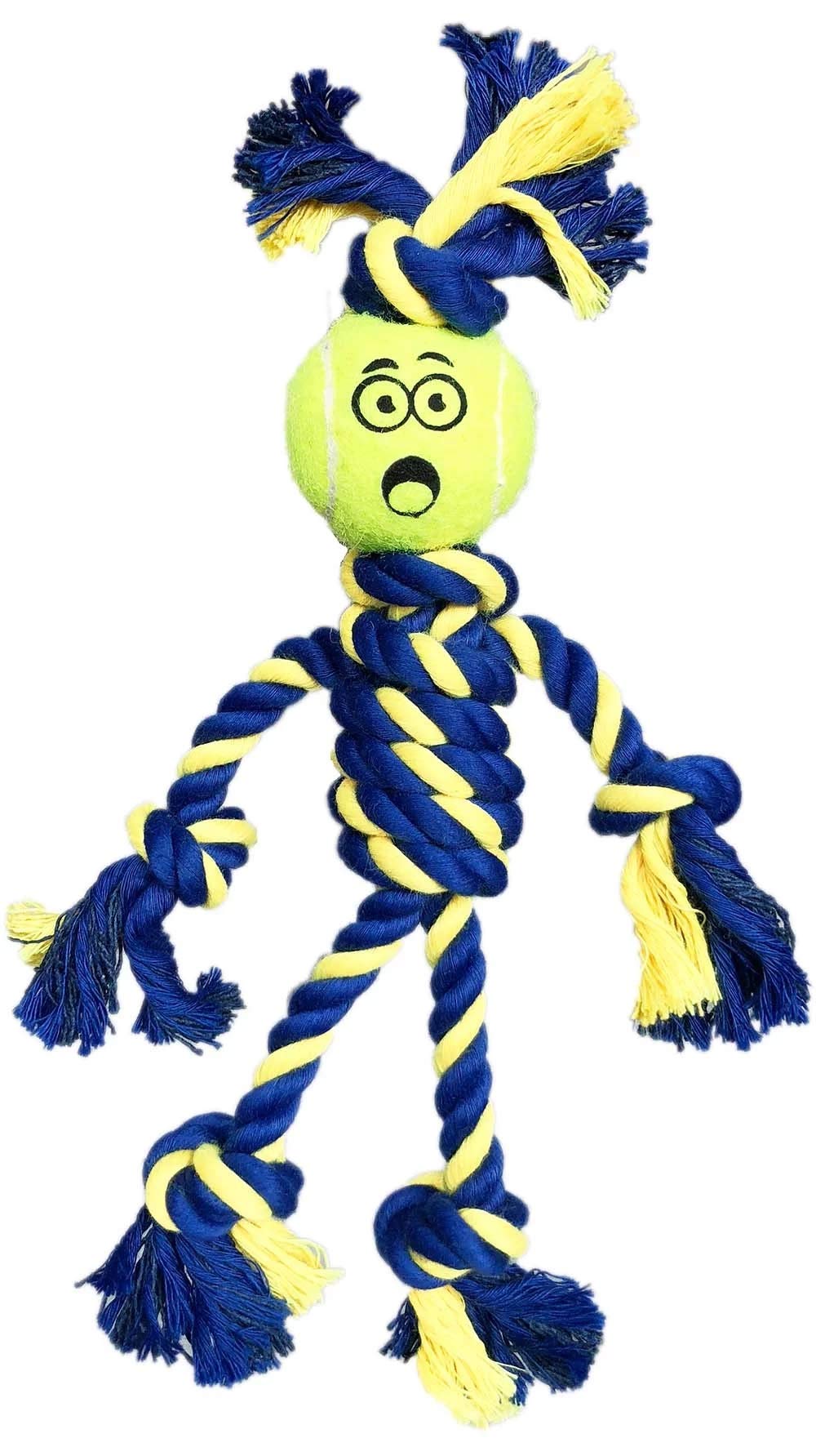 PetSport Twisted Chews Extremely Durable Rope Tug Dog Toys Great for Heavy Chewers and Teething Puppies (Mini Braided Rope Rasta