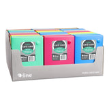 CLine 58046 Index Card Case, Holds 200 4 x 6 Cards, Polypropylene, 1 Assorted Color