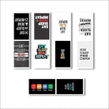 woopme Eat Sleep Read Quotes Bookmark Magnetic for Book Lovers Gift Magnetic Page Clips Students Readers Folding Magnetic Bookma