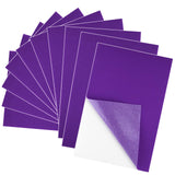 BOUBONI 10PCS Purple Self Adhesive Felt Fabric Sheets Sticky Felt Sheets for Craft Supplies Art Home Making(8.3 x 11.8/20 x 30cm