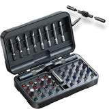 42 in 1 Magnetic Screwdriver Set, DIY Ratchet Screwdriver Set, Multi Bit Screw Drive with Storage Case, Portable Compact Repair 