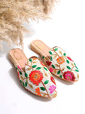 Shoetopia Ethnic Embroidered Multicolored Mules For Women & Girls /Uk9,Multi,9,B0BVMGC8WC