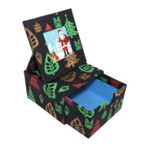 SURPRISE SOMEONE Christmas Theme Square Folding Gift Box | Gift Box with Folding Photo Frame, Sliding Box | Matching Paper Bag a