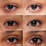 Judydoll 3D Curling Eyelash Iron Mascara -Waterproof, Contains Fibers for Lengthening, Ultra Fine Tip to Apply without Clump, Smudge-Proof, Iron Wand Tubing Mascara(6°Precision Design#01Black, 0.07oz)