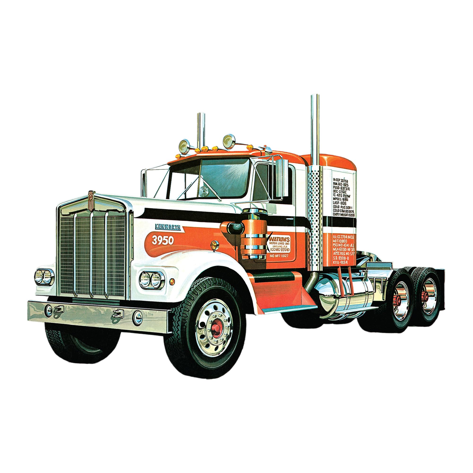 Amt Kenworth W925 Conventional 1:25 Scale Model Kit