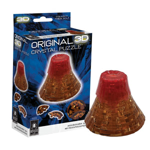 Bepuzzled | Volcano Original 3D Crystal Puzzle, Ages 12 And Up