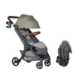 Ergobaby Metro+ Deluxe Compact Baby Stroller, Lightweight Umbrella Stroller Folds Down for Overhead Airplane Storage (Carries up