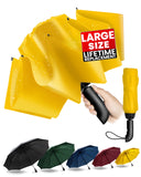 Chakipee Travel Inverted Umbrella Compact Windproof- Automatic reverse Umbrellas for Rain - Folding Portable 46inch Span, 10 Rib