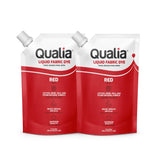 Qualia Fabric Dye - for Natural Fibers - 235 ml (Red 2 Pack)