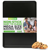NutriChef Nonstick XL Cookie Sheet Baking Pan - Extra Large 22 Inch x 16 Inch with Raised Edges, Thick Carbon Steel Oven Baking 