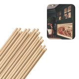 Hardwood Round Dowels (1/4 x 36, Pack of 25) | Variety of Diameters & Wood Species | Unfinished Wooden Dowel Rods for Crafts & D