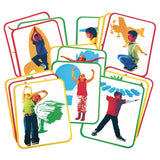 Roylco Body Poetry Illustrated Yoga Cards With Instructions - 8 1/2 X 11 Inch - Set Of 16