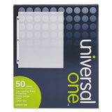 Universal 21128 TopLoad Poly Sheet Protectors, Heavy Gauge, Clear, 50/Pack
