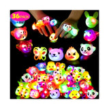 Mikulala 36 Pack Light Up Rings Glow in The Dark Party Supplies, Light up Party Favors, Goodie Bag Stuffers, Birthday Christmas 