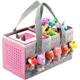 Carrying Case for Toniebox Starter Set and Tonies Figurines, Travel Felt Cloth Musical Toy Folding Bag for Toniebox Accessories 