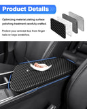 Autorder Center Console Cover for Kia Forte 2019-2024 Accessories Carbon Fiber Armrest Cover Anti-Scratch Middle Console Pad Lea