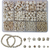 PAMIR TONG Turquoise Beads Sets for Bracelet 1183pcs Cross-Skull Head-Heishi Space Howlite Turquoise Rocks Stone Assortment Bead
