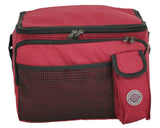 Transworld Durable Deluxe Insulated Lunch Cooler Bag (Many Colors and Size Available) (13 1/2x10x10, Red)