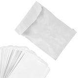 Paper Sandwich Bags Bulk Wax Paper (200 Pack) 7 x 6 x 1 Wet Wax Paper Bags Food Grade Grease Resistant Wax Bags White Gla