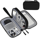 Jv Sales Electronic Accessories Organizer Case With Wrist Strap And Double Zipper, Mesh Pocket Storage Pouch,