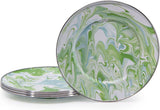 Golden Rabbit Enamelware Modern Monet Sandwich Plates - Set of 4