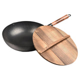ATORSE Wok Pan Nonstick Sautee 32Cm Iron Gas Induction Cooker Universal Chinese Wok|Home & Garden