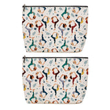 Lovdazzles 2pcs Yoga Gifts for Women Makeup Bag Yoga Accessories for Women Cosmetic Bag, Instructor Teacher Toiletry Accessories