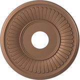 Ekena Millwork 16OD x 3 1/2ID x 1P Berkshire Thermoformed PVC Ceiling Medallion (Fits Canopies up to 7), Aged Copper