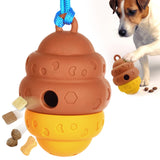 Race&Herd Dog Puzzle Toy, Dog Treat Toy for Enrichment, Treat Dispensing Toys for Mental Stimulation, Feeder Topple Toy, Food Pu