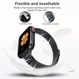 Compatible with Apple Watch Band, Stainless Steel Slim & Thin Mesh Magnetic Clasp Strap Women and Girl Replacement Band for iWat