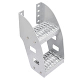 HECASA 10Truck Frame Step Mounted Side Steps Compatible with Peterbilt Frame Fit Make or Model Class 8 Semi Truck Bed Runnin