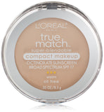 L'Or al Paris True Match Super-Blendable Compact Makeup, W1 Porcelain, 0.3 oz.